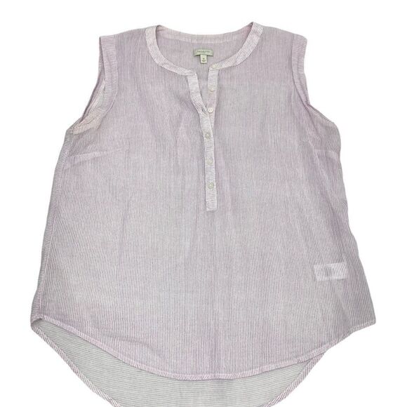Talbots Women's Stripe Blouse size Medium - Picture 1 of 6
